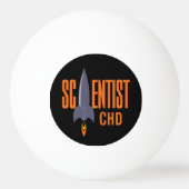 Rocket Scientist aangepast monogram pingpongballen (Achterkant)