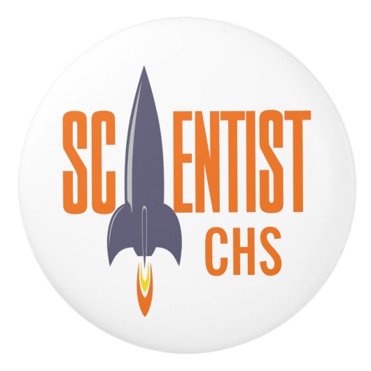 Rocket Scientist aangepaste monogram knoppen (Voorkant)