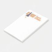Rocket Scientist douanenaam Post-it notes (Schuin)