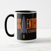 Rocket Scientist nom personnalisé tasses (Gauche)