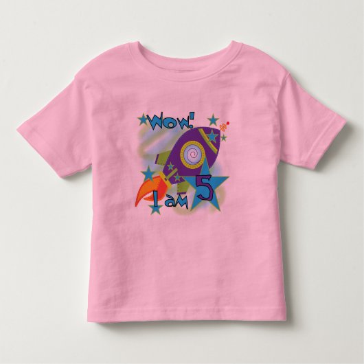 Rocket Ship 5e Anniversaire T-shirts et cadeaux (Devant)