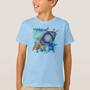 Rocket Ship 5th Birthday T-shirts en cadeautjes