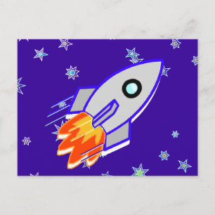 Rocket Ship Briefkaart
