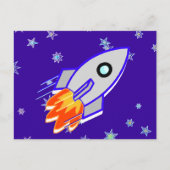 Rocket Ship Briefkaart (Voorkant)