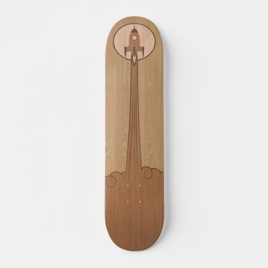 Rocket Ship Inlay Deck Skateboard (Voorkant)