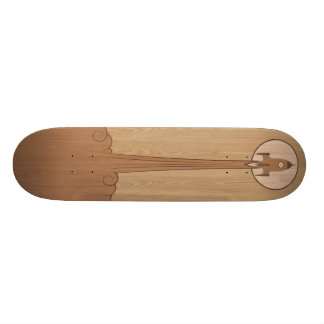 Rocket Ship Inlay Deck Skateboard
