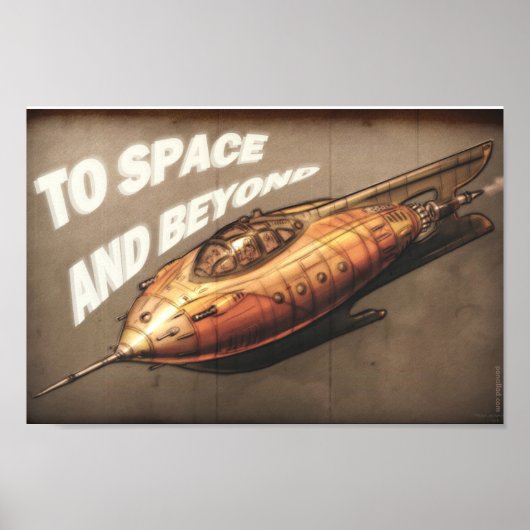 Rocket Ship Poster (Voorkant)