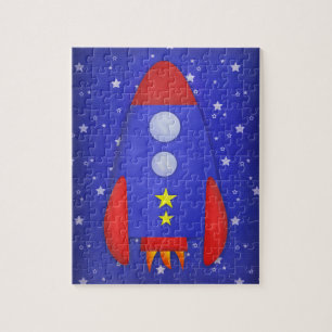 Rocket Ship Puzzle Legpuzzel
