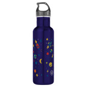 Rocket Ship Water Bottle for School Kids Waterfles (Achterkant)