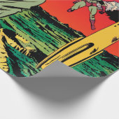 Rocket Ship X Sci Fi Comic Book Hoesje Cadeaupapier (Hoek)