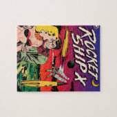 Rocket Ship X  Sci Fi Comic Book Hoesje Legpuzzel (Horizontaal)
