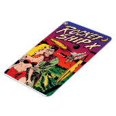 Rocket Ship X  Sci Fi Comic Book Hoesje Magneet (Linkerzijde)