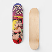 Rocket Ship X  Sci Fi Comic Book Hoesje Skateboard (Voorkant)