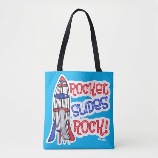 Rocket Slides Rock Fun Playground Homage Draagtas (Voorkant)