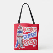 Rocket Slides Rock Fun Playground Homage Draagtas (Achterkant)