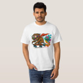 Rocket Sloth met Ghost Trail T-shirt (Voorkant volledig)