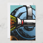 Rocket Snail Birthday Uitnodiging (Achterkant)