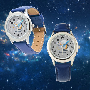 Rocket Space - Aangepast aangepast Kind volgen Horloge