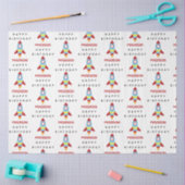 Rocket Spaceship Lancering Custom Name Birthday Tissuepapier (Craft)