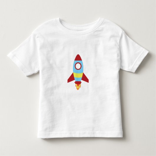 Rocket Spaceship Launching Kinder Shirts (Voorkant)