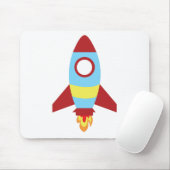 Rocket Spaceship Launching Muismat (Met muis)