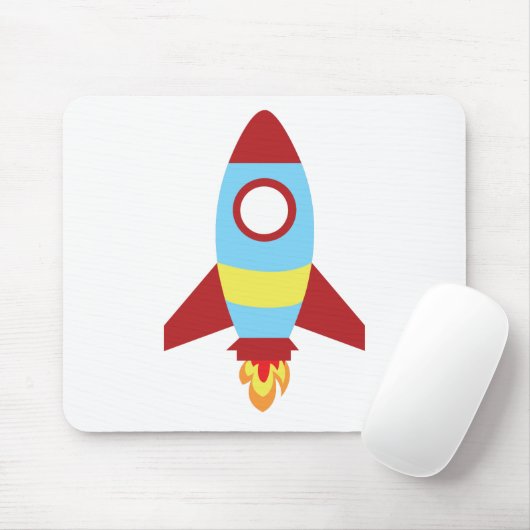Rocket Spaceship Launching Muismat (Met muis)