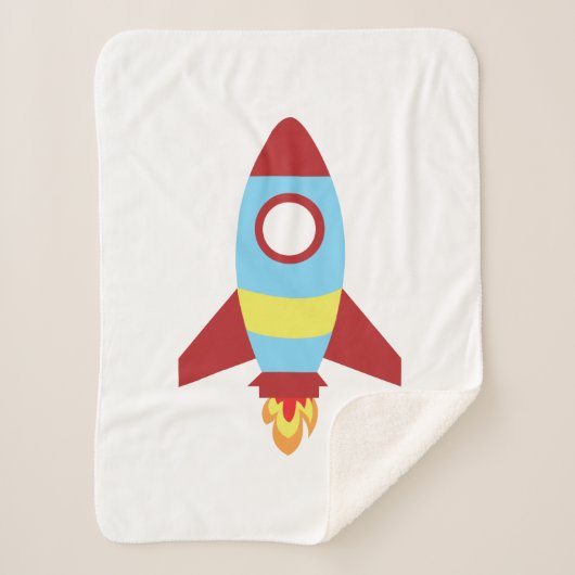 Rocket Spaceship Launching Sherpa Deken (Voorkant)