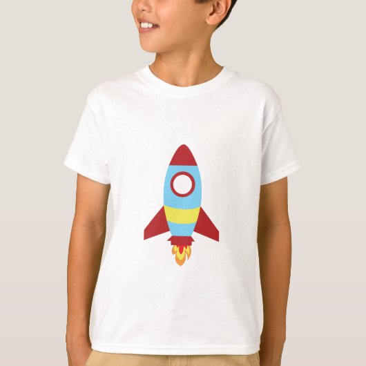 Rocket Spaceship Launching T-shirt (Voorkant)