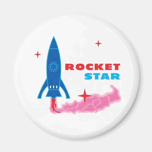 Rocket Star Magneet (Voorkant)