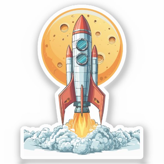 rocket sticker (Voorkant)