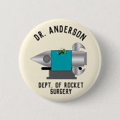Rocket Surgery Funny Ronde Button 5,7 Cm (Voorkant)