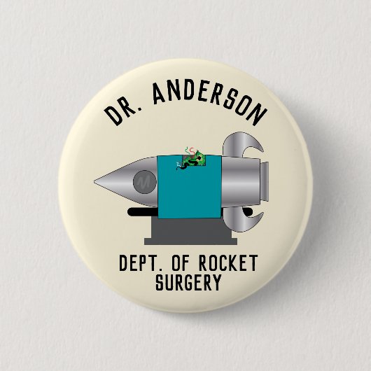 Rocket Surgery Funny Ronde Button 5,7 Cm (Voorkant)