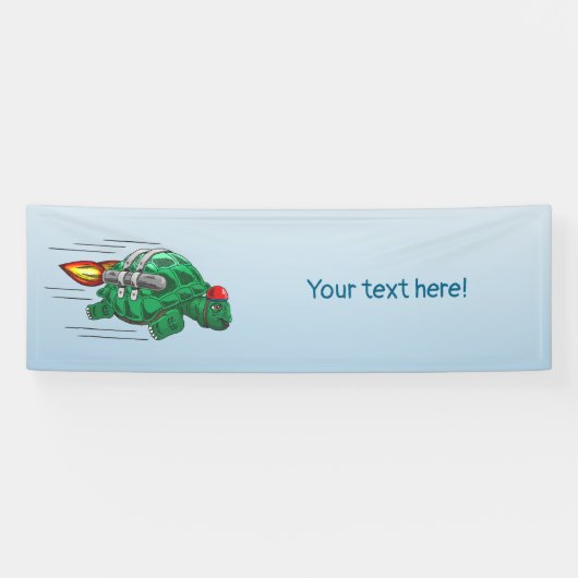 Rocket Turtle's Wilde Jetpack Rit Spandoek (Horizontaal)