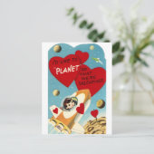 Rocket Valentijn Feestdagenkaart (Staand voorkant)