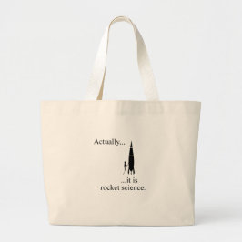 Rocket wetenschapper grote tote bag