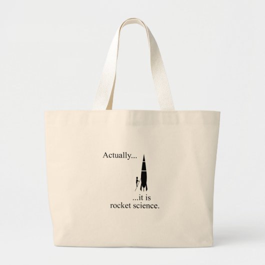 Rocket wetenschapper grote tote bag (Voorkant)