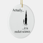 Rocket wetenschapper keramisch ornament (Rechts)