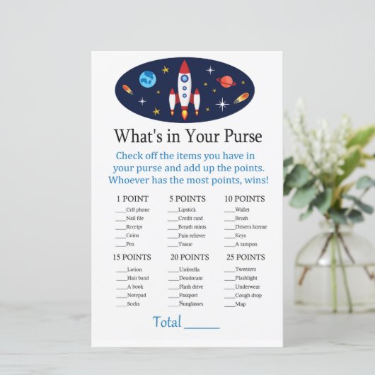 Rocket What's in your purse game (Staand voorkant)