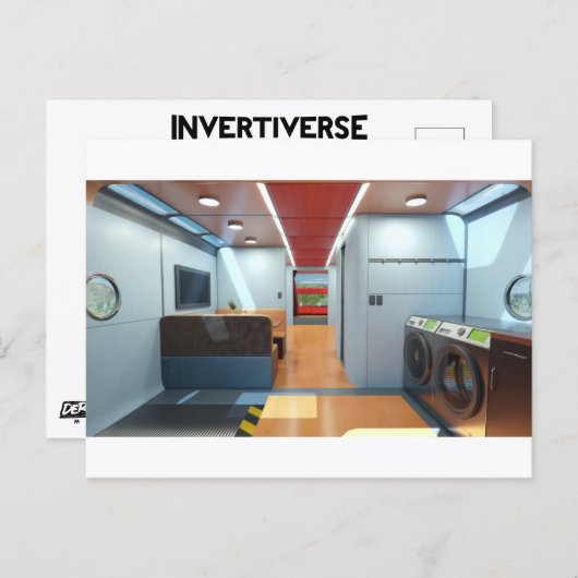 RocketLodge 3D Salons intérieurs - Carte postale (Devant / Derrière)