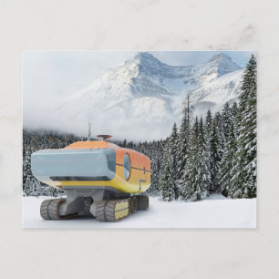 RocketLodge 3D Snowy Mountain - Carte postale