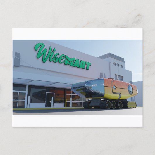 RocketLodge 3D WiseMart - Briefkaart (Voorkant)