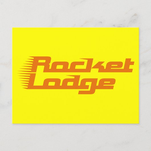 RocketLodge - Briefkaart (Voorkant)