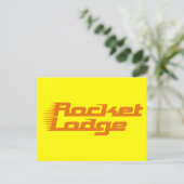 RocketLodge - Briefkaart (Staand voorkant)