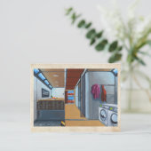 RocketLodge Living Quarters - Carte postale (Debout devant)