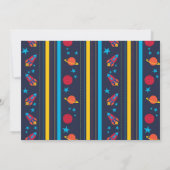 Rocketman 5x7 Invitation d'anniversaire (Dos)