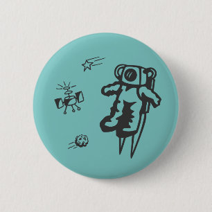 Rocketman-knop Ronde Button 5,7 Cm