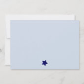 Rockets et étoiles Baby shower Invitation (Dos)