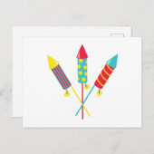 Rockets Fireworks Briefkaart (Voorkant / Achterkant)