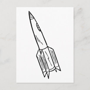 Rocketship Briefkaart