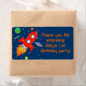 Rocketship Gift Favor Label (Insitu)